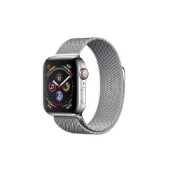 Apple Watch Series 4 44mm Edelstahl Milanaise Armband + Cellular