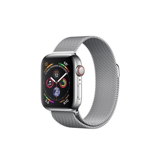 Apple Watch Series 4 44mm Edelstahl Milanaise Armband + Cellular