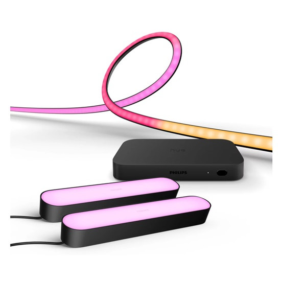 Set: 2x Play Lightbar schwarz + Play Gradient Lightstrip TV 75